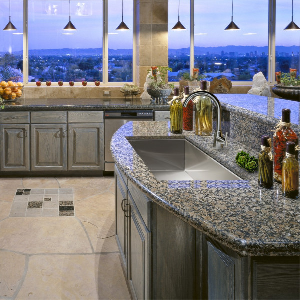 Houzer CTG-3200 Contempo Gourmet Undermount Large Single Bowl Kitchen Sink