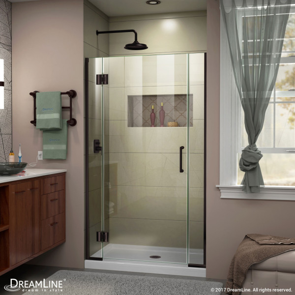 DreamLine D12306572 Unidoor-X 35 1/2 - 36 in. W x 72 in. H Hinged Shower Door
