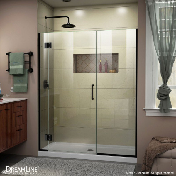DreamLine D1233072 Unidoor-X 59 - 59 1/2 in. W x 72 in. H Hinged Shower Door