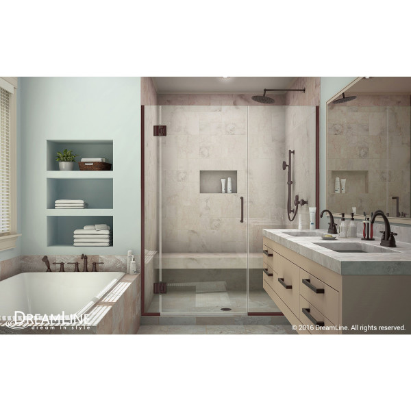 DreamLine D1243072 Unidoor-X 60 - 60 1/2 in. W x 72 in. H Hinged Shower Door