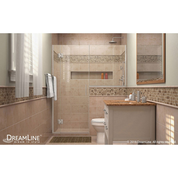 DreamLine D1243634 Unidoor-X 66 - 66 1/2 in. W x 72 in. H Hinged Shower Door