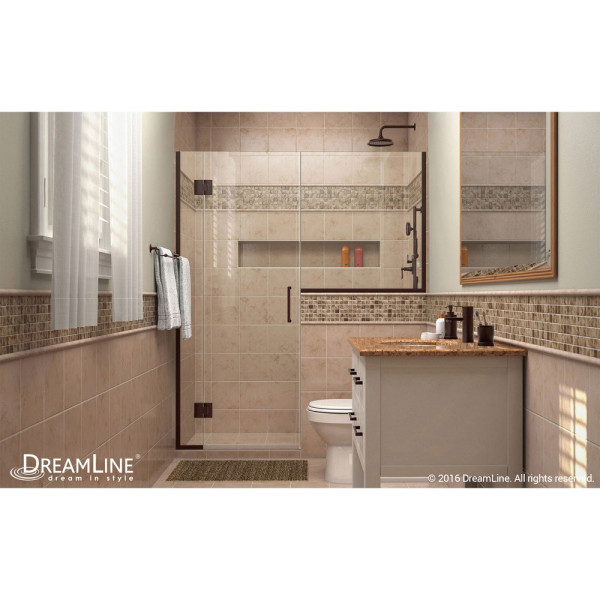 DreamLine D1243636 Unidoor-X 66 - 66 1/2 in. W x 72 in. H Hinged Shower Door