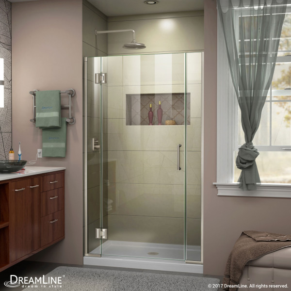 DreamLine D12606572 Unidoor-X 38 1/2 - 39 in. W x 72 in. H Hinged Shower Door