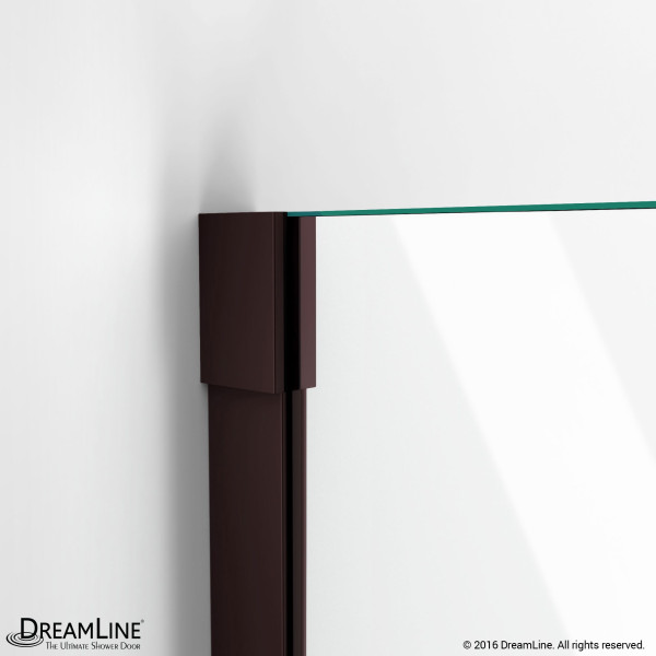 DreamLine D12630572 Unidoor-X 62 1/2 - 63 in. W x 72 in. H Hinged Shower Door