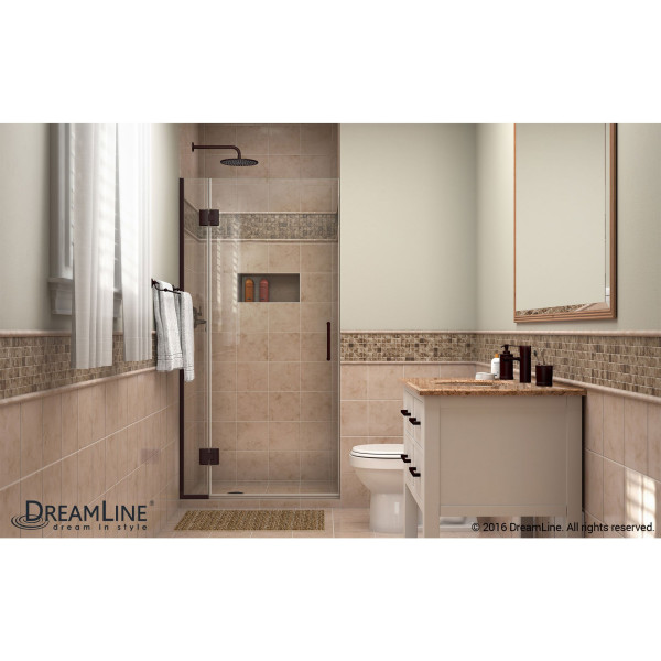 DreamLine D12672 Unidoor-X 32 in. W x 72 in. H Hinged Shower Door