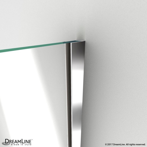 DreamLine D12872 Unidoor-X 34 in. W x 72 in. H Hinged Shower Door