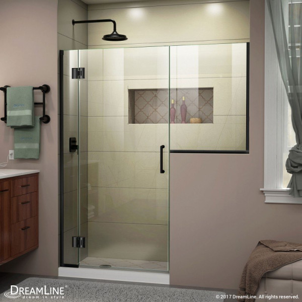 DreamLine D1292436 Unidoor-X 59 - 59 1/2 in. W x 72 in. H Hinged Shower Door