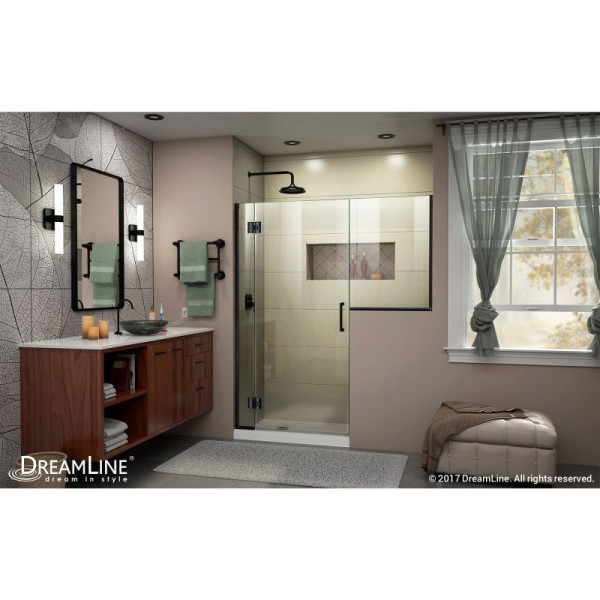 DreamLine D1292436 Unidoor-X 59 - 59 1/2 in. W x 72 in. H Hinged Shower Door