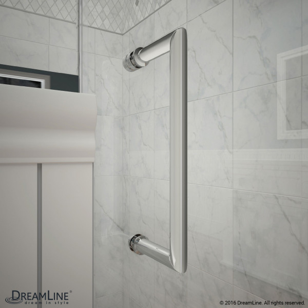 DreamLine D1293036 Unidoor-X 65 - 65 1/2 in. W x 72 in. H Hinged Shower Door