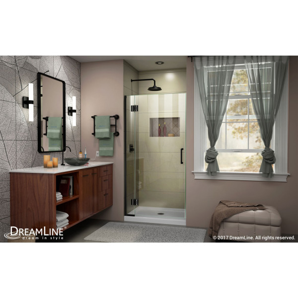 DreamLine D13072 Unidoor-X 36 in. W x 72 in. H Hinged Shower Door