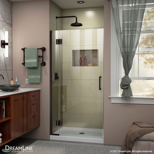 DreamLine D13072 Unidoor-X 36 in. W x 72 in. H Hinged Shower Door