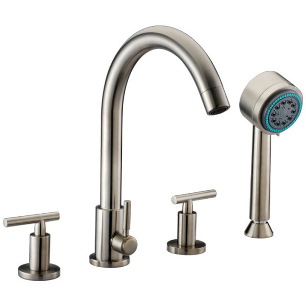Dawn D16 2503 Goose Neck 4-Hole Tub Filler + Hand Held