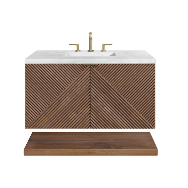 James Martin D200-V36-CSN-3AF Single Vanity Chestnut w/ Arctic Fall Top
