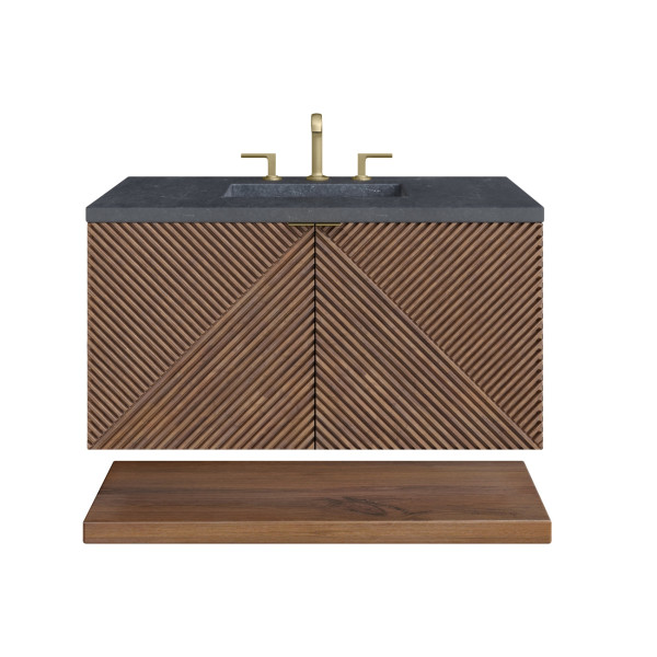 James Martin D200-V36-CSN-3CSP Single Vanity Chestnut w/ Charcoal Soapstone Top