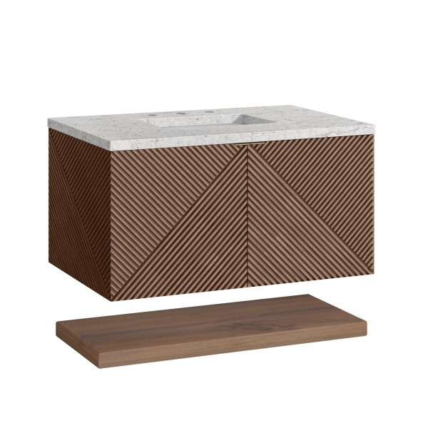 James Martin D200-V36-CSN-3EJP Single Vanity Chestnut Eternal Jasmine Pearl Top