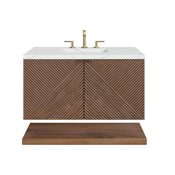 James Martin D200-V36-CSN-3ENC Single Vanity Chestnut w/ Etehreal Noctis Top