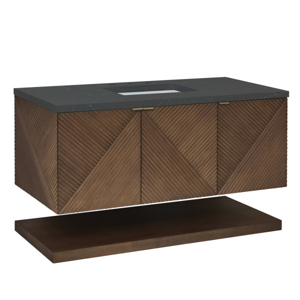 James Martin D200-V48-CSN-3CSP Single Vanity w/ Charcoal Soapstone Quartz Top