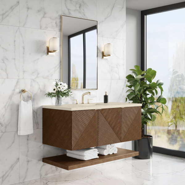 James Martin D200-V48-CSN-3EMR 48" Single Vanity w/ Eternal Marfil Quartz Top