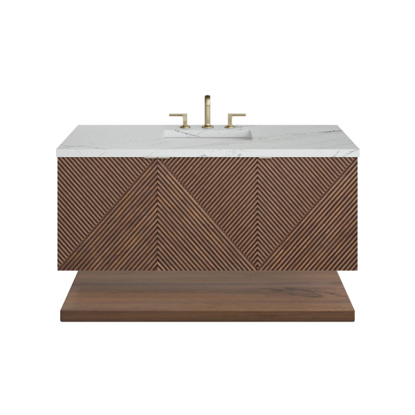 James Martin D200-V48-CSN-3ENC 48" Single Vanity w/ Ethereal Noctis Quartz Top