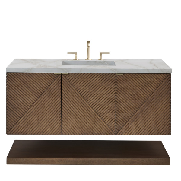 James Martin D200-V48-CSN-3VSL 48" Single Vanity w/ Victorian Silver Quartz Top