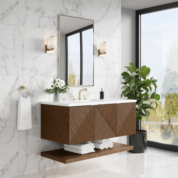 James Martin D200-V48-CSN-3WZ 48" Single Vanity w/ White Zeus Quartz Top