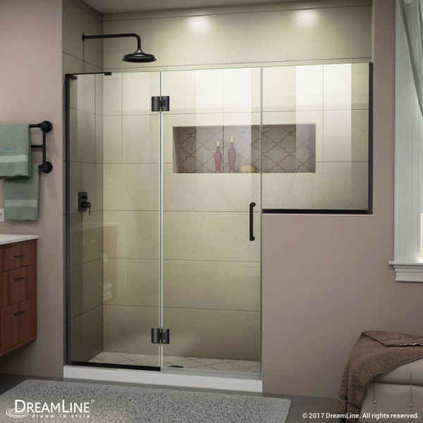 DreamLine D3232434L Unidoor-X 71 -71 1/2" W Hinged Shower Door Left-wall Bracket