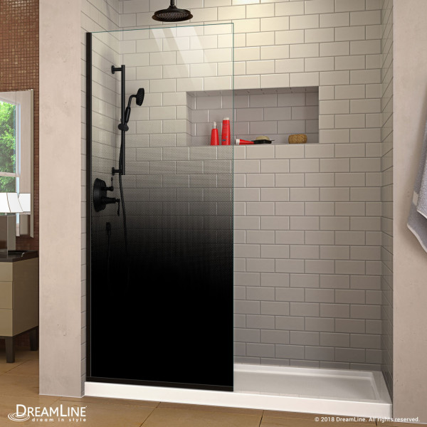 DreamLine D3234720PXB Linea Ombre Single Panel Frameless Shower Door