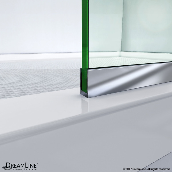 DreamLine D3234721M11-08 Polished Stainless Steel One Panel Shower Screen