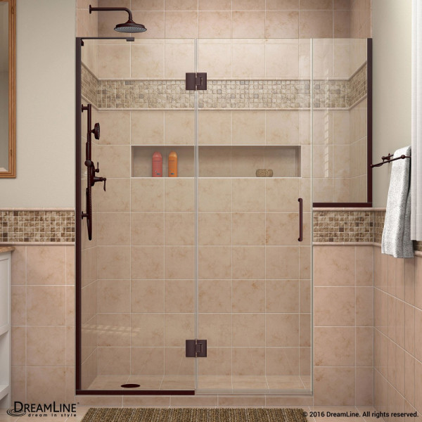 DreamLine D3242434L Unidoor-X Hinged Shower Door With Left-wall Bracket
