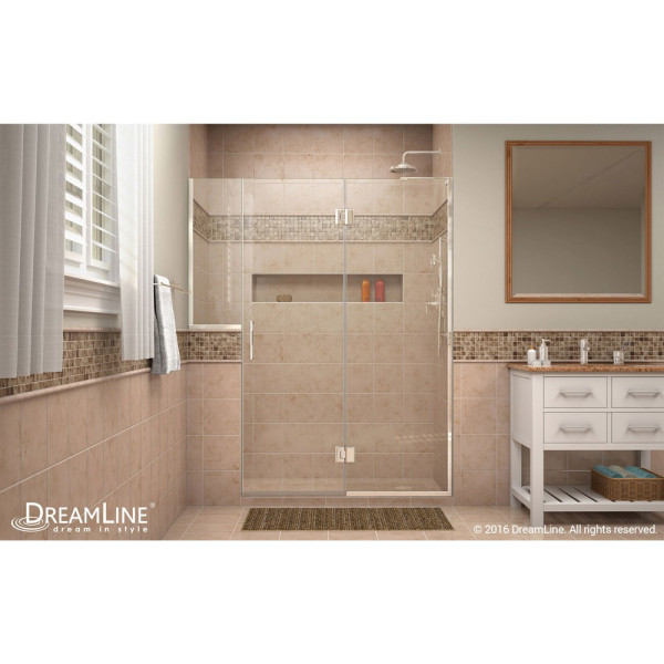 DreamLine D3242434R Unidoor-X 72 - 72 1/2 in. W x 72 in. H Hinged Shower Door