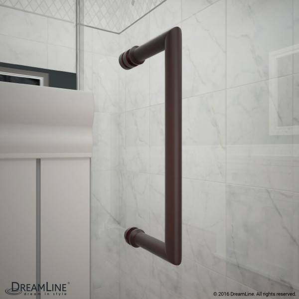 DreamLine D3242436L Chrome Unidoor-X Hinged Shower Door With Left-wall Bracket