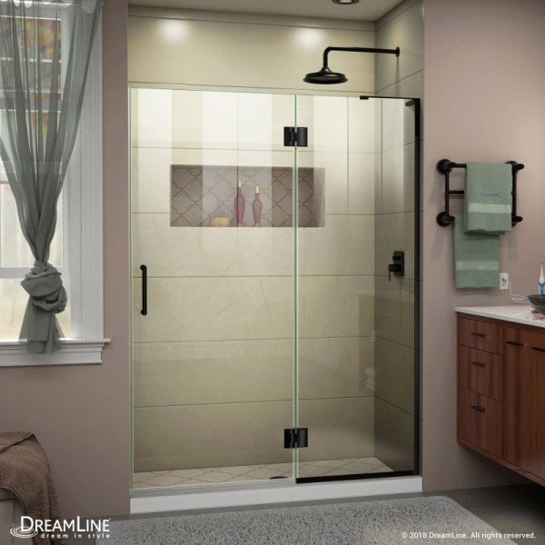 DreamLine D32472R Unidoor-X 48 in. H Hinged Shower Door Right-wall Bracket