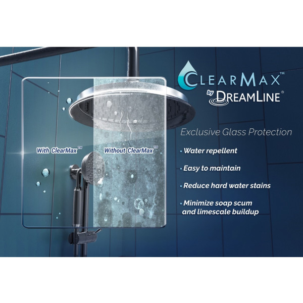 DreamLine D32606572R Unidoor-X Hinged Shower Door With Right-wall Bracket