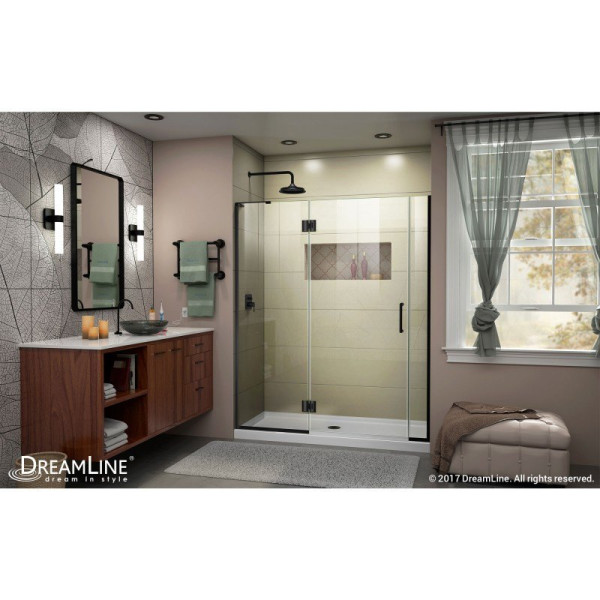 DreamLine D3260672L Unidoor-X 56 - 56 1/2 in. W Shower Door Left-wall Bracket