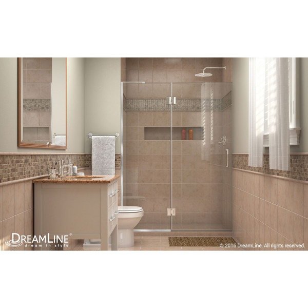 DreamLine D32872L Unidoor-X Hinged Shower Door With Left-wall Bracket