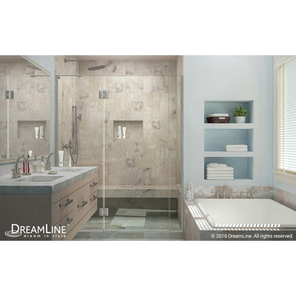 DreamLine D3291472L Unidoor-X Hinged Shower Door With Left-wall Bracket