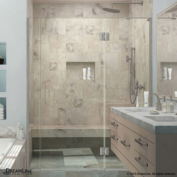 DreamLine D33014572R Unidoor-X Hinged Shower Door With Right-wall Bracket