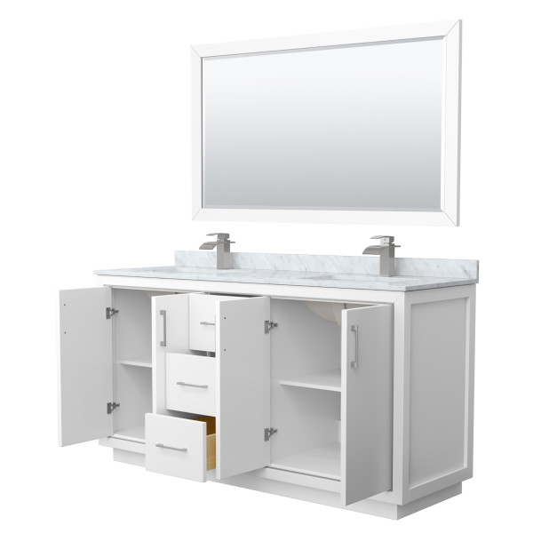 Wyndham WCF111166D..CMUNSM58 Icon 66 Inch Double Bathroom Vanity