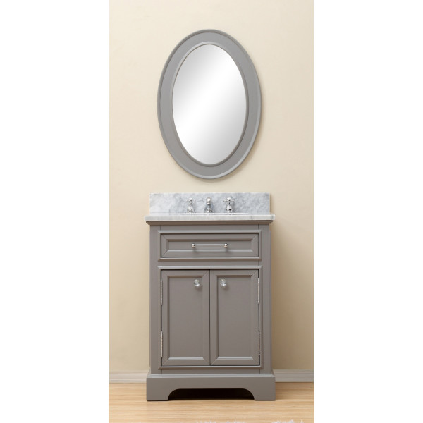 Water Creation Derby24GF 24" Cashmere Grey Single Sink Vanity with Faucet