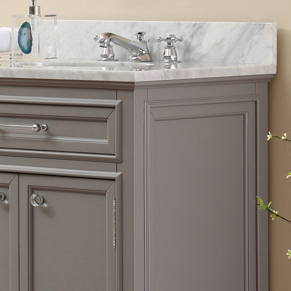Water Creation Derby30G 30" Cashmere Grey Single Sink Bathroom Wood Vanity