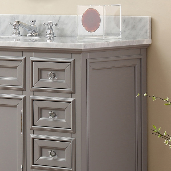 Water Creation Derby48G Wood Cashmere Grey Single Sink Bathroom Vanity