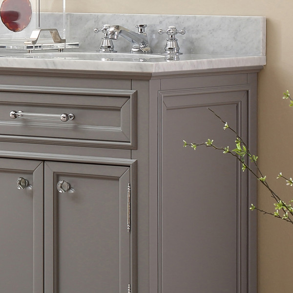 Water Creation Derby60GB 60" Double Sink Bathroom Wood Vanity with Mirrors