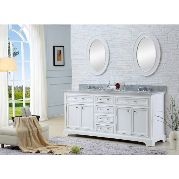 Water Creation Derby 60WB 60" Double Vanity With Matching Framed Mirrors