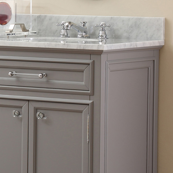 Water Creation Derby72GB Double Sink Bathroom Wood Vanity with Mirrors
