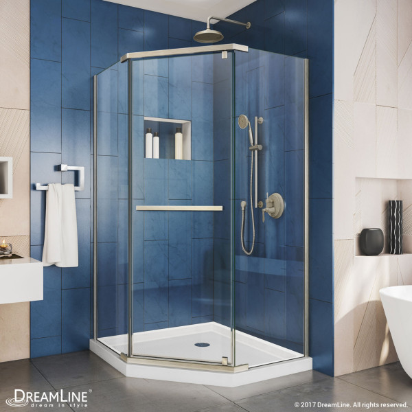 DreamLine DL-6033 Prism Neo-Angle Shower Enclosure with White Base Kit