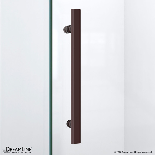 DreamLine DL-6050 Frameless Shower Enclosure With Corner Drain Base