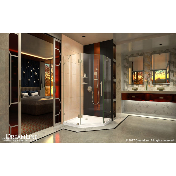 DreamLine DL-6053 Prism Lux Shower Enclosure With Corner Drain Base