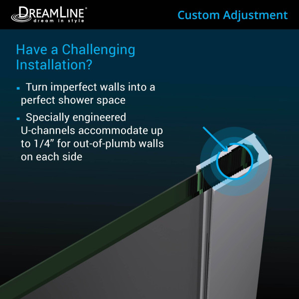 DreamLine DL-6061-22-01 Frameless Neo-Angle Shower Enclosure with Base