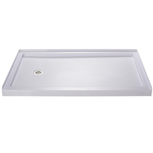 Dreamline DL-6116L-FR Frosted Shower Door, 30" by 60" Base and Backwall Kit