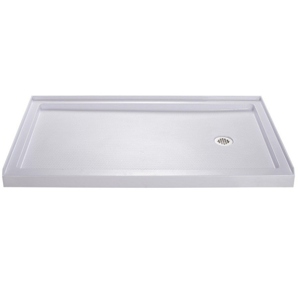 Dreamline DL-6116R-FR Frosted Shower Door, 30" by 60" Base and Backwall Kit